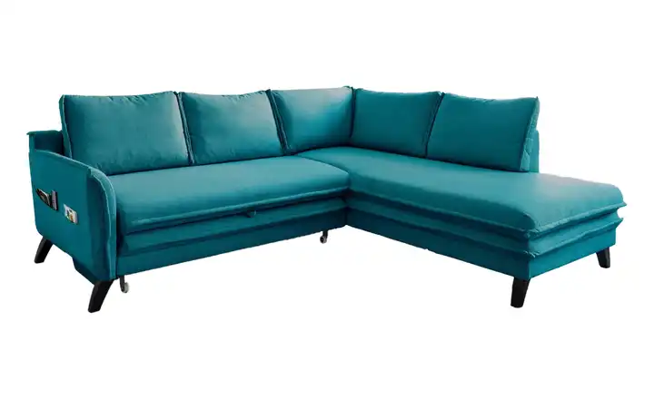 Miuform Ecksofa Charming Charlie Türkis rechts