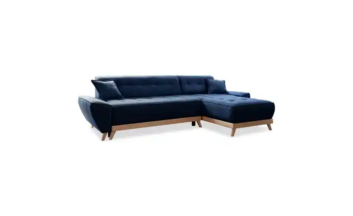 Miuform Ecksofa beidseitig montierbar Marineblau