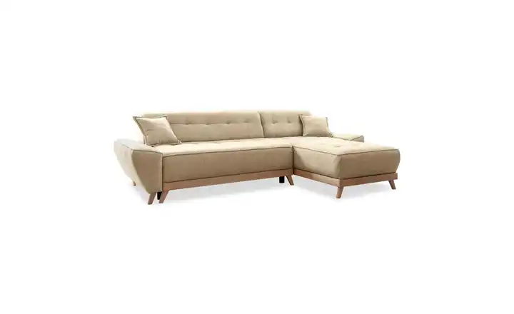 Miuform Ecksofa beidseitig montierbar Beige