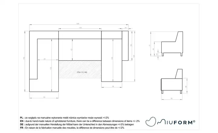 Miuform Wohnlandschaften mit Funktion  