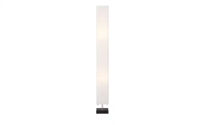 KHG Stehlampe mit weißem Papierschirm, Holzfuß 
