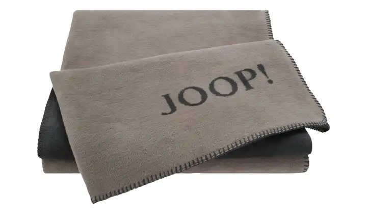 JOOP! Wohndecke JOOP! Uni-Doubleface Taupe, Anthrazit