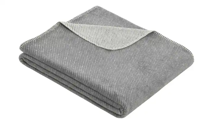 Wohndecke Jacquard Grau