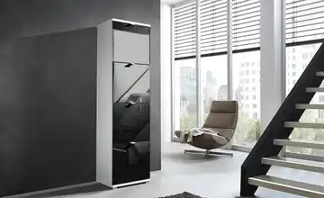 Primo Schuhschrank Schwarz Puzzle
