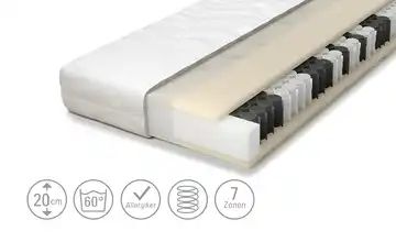 SCHLARAFFIA Taschenfederkernmatratze Bora 45 TFK