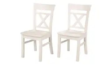 2er-Set Massivholz-Stühle