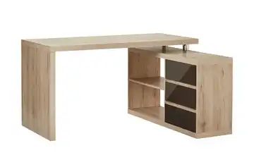 Eck-Schreibtisch mit Regal und Schubkästen