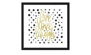 Gerahmtes Bild Framed Art Live Love Laugh