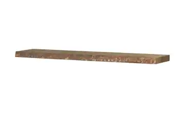 Wandboard mit Baumkante Pinie, Walnuss (Nachbildung), gebeizt 118 cm
