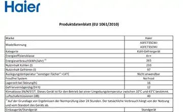 Haier Kühl-Gefrierkombination A3FE735CMJ