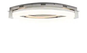Wofi LED Deckenlampe Chrom, Blende oval