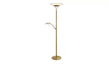 Paul Neuhaus LED- Deckenfluter mit Lesearm, messing matt