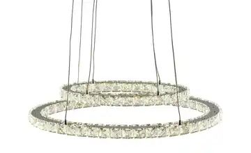 KHG LED- Pendelleuchte, chrom, Ringe
