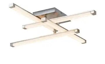 KHG LED- Deckenleuchte, 4-flammig, nickel matt, Stäbe