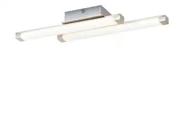 KHG LED- Deckenleuchte, 2-flammig, nickel matt, Stäbe