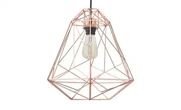 Paul Neuhaus Pendelleuchte im Retrodesign, Kupferfarben