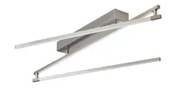Paul Neuhaus LED- Deckenleuchte, 3-flammig, nickel matt, lineares Design
