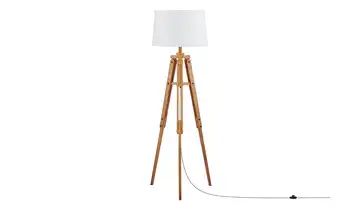 HOME STORY 3-Bein Stehleuchte, 1-flammig Holz