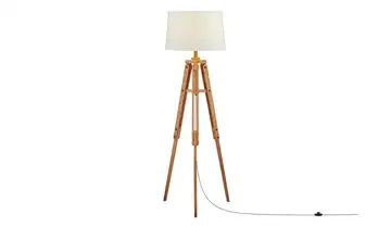 HOME STORY 3-Bein Stehleuchte, 1-flammig Holz