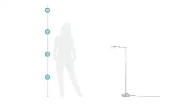 KHG LED-Bridgeleuchte, 1-flammig, nickel matt
