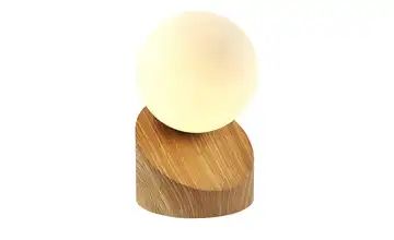 Tischleuchte, Holzoptik mit Touchschalter