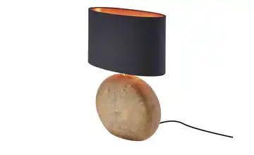 Keramik-Tischleuchte, 1-flammig, Schirm oval