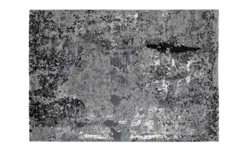 meinTeppich Hochflorteppich rechteckig 65x130 cm Grau / Anthrazit