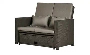 Gartensofa mit Hocker