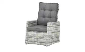 a casa mia Lounge-Sessel Padua hellgrau