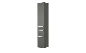calmoquick Bad Hochschrank Steingrau, Hochglanzlack, hochglanz