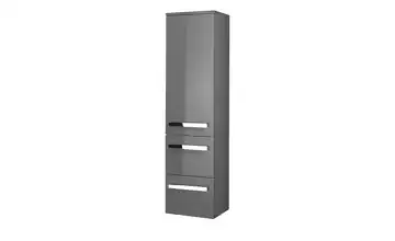 calmoquick Bad Midischrank Steingrau, Hochglanzlack