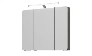 calmoquick Spiegelschrank Steingrau, hochglanz 90 cm