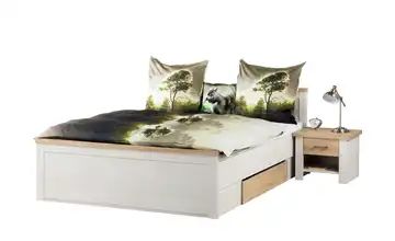 Bett mit 2 Nachtkommoden