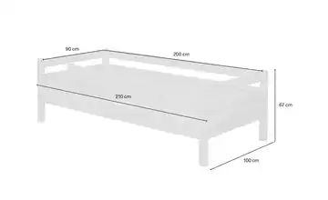 FLEXA Bett mit Absturzsicherung Flexa Classic