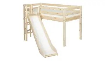 FLEXA Halbhohes Bett mit Rutsche Flexa Classic