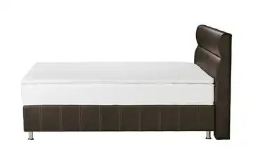 Boxspringbett mit Echtlederbezug