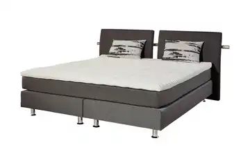 Boxspringbett 140x200 grau