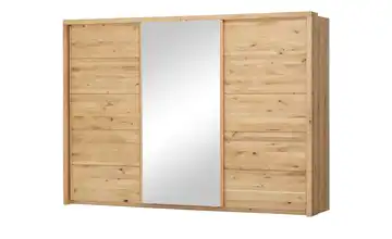 smart Schwebetürenschrank, 3-türig Wildeiche, Wildeiche (Nachbildung)