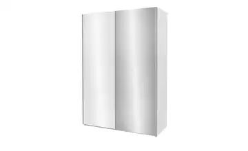 Schwebetürenschrank mit Glasfront & Spiegel