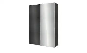 Schwebetürenschrank mit Glasfront & Spiegel