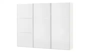 Schwebetürenschrank Weiß ohne Spiegel 249 cm