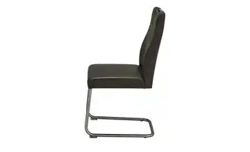 Leder-Schwingstuhl