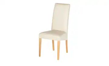 Woodford Stuhl Buche natur Kunstleder beige, Oliver