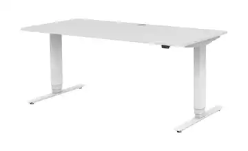 Schreibtisch elektrisch höhenverstellbar Weiß