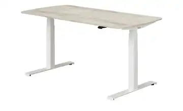 PAIDI Schreibtisch e-lion 150 cm Eiche Nautik (Nachbildung) / Weiß