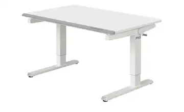 PAIDI Schreibtisch Teenio 120 cm Weiß / Kieselgrau