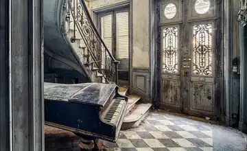 Kunstleinwand "Lost House"