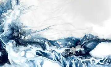  Kunstleinwand  "Blue Mystery"