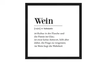 Gerahmtes Bild Slim-Scandic Rotwein Definition