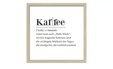 Gerahmtes Bild Slim-Scandic Kaffee Definition